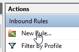 New Rule... button