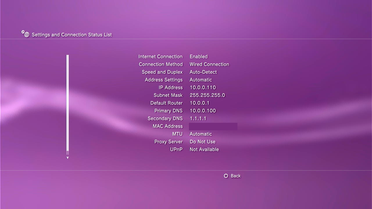 A screenshot of the PS3, showing the mentioned menu.