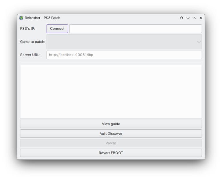 A Screenshot of Refresher's PS3 patching screen